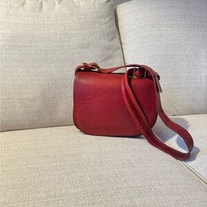 Vintage Coach NYC Red Classic Shoulder Bag